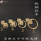 花阁门免打孔复古拉手柜门纯铜把手老式 窗户民宿实木门仿古铜把手