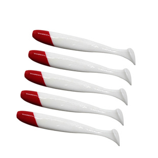9cm 12cm现货垂钓用品渔具 7cm 红头白t尾路亚饵软饵5.5cm