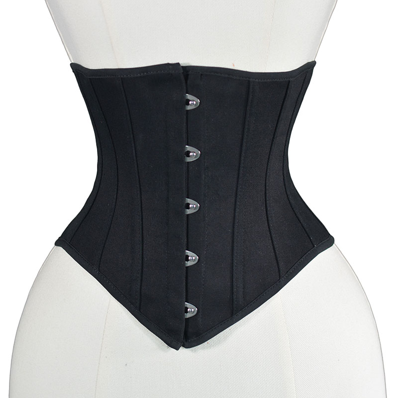 宫廷黑色钢骨束身衣收腰塑型衣