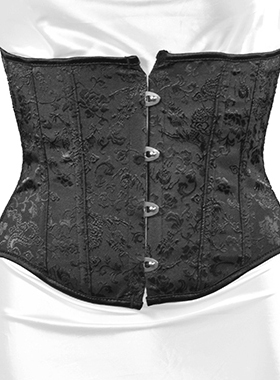 独INDULGE 哥特风暗黑系提花lolita腰封外搭收腰装饰宽腰带corset