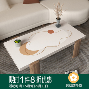 侘寂风茶几垫桌垫高级感电视柜桌布防水防油免洗保护膜餐桌台布