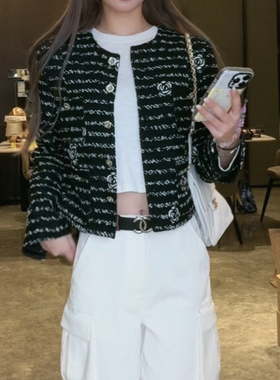 樊樊早安「贝梦德memory」 经典纯色款/山茶花刺绣小香外套女早秋