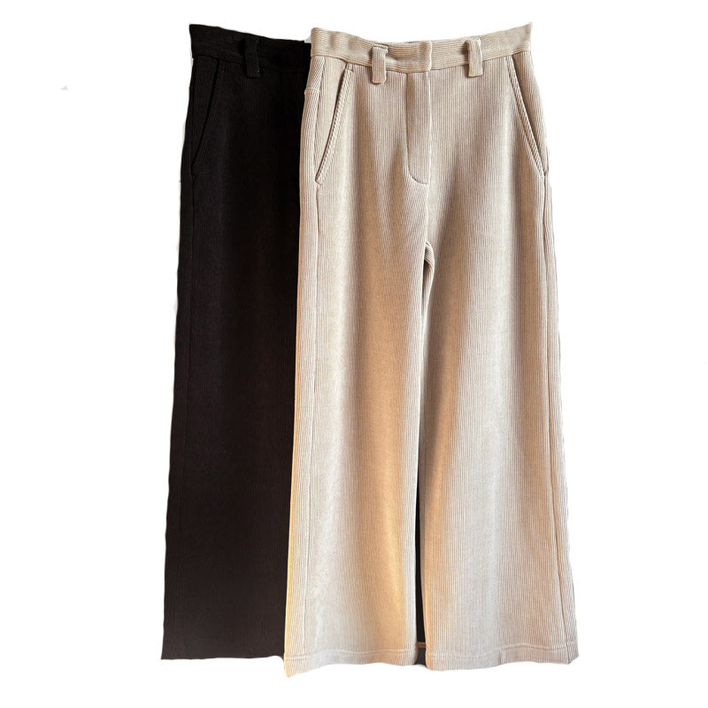 樊樊早安「日常裤王」570G加厚银狐绒休闲裤宽松直筒显瘦灯芯绒裤,女装/女士精品,休闲裤,淘宝优惠券,粉丝福利购,淘宝优惠卷