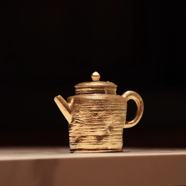 半斋金彩洋桶壶景德镇手工鎏金泡茶壶陶瓷功夫茶具小品壶