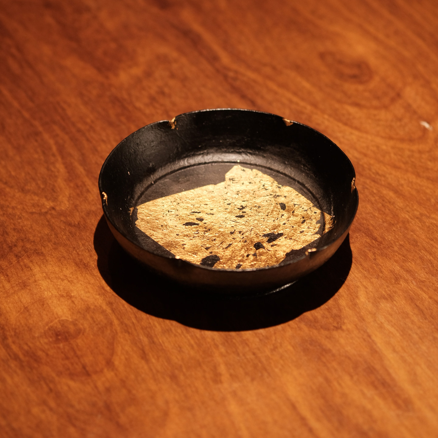 半斋大漆饰金箔葵口壶承景德镇手工陶瓷功夫茶具配件茶托盘干泡盘