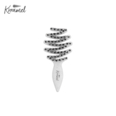 KRRAMEL新升级 猪鬃护发梳按摩小梳子 鹅卵石系列迷你松塔吨吨梳