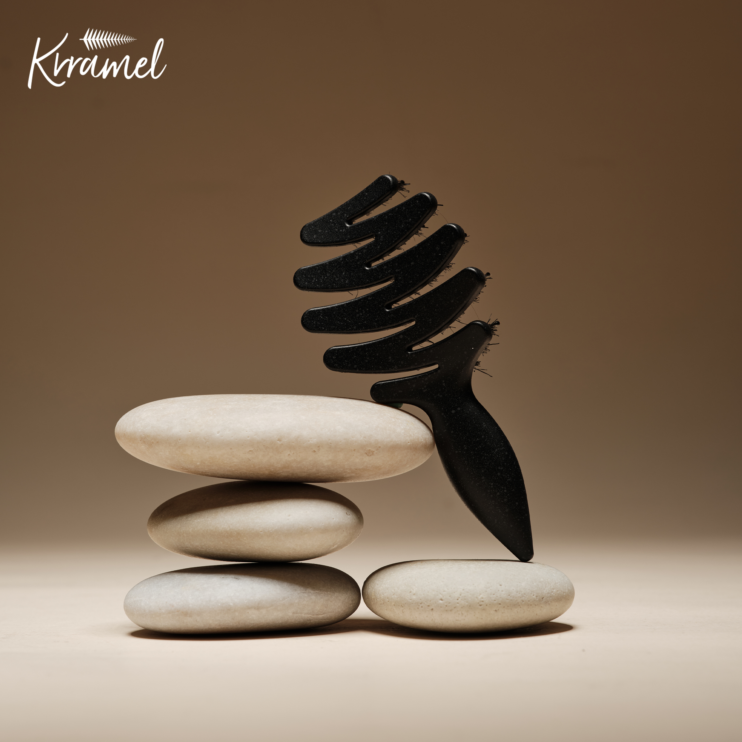 KRRAMEL女神节礼物 PINEBOLE迷你松塔吨吨梳按摩护发女士便携梳子