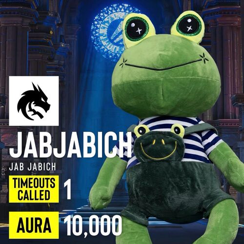 【科隆 major】JAB JABICH绿龙青蛙教练同款毛绒公仔
