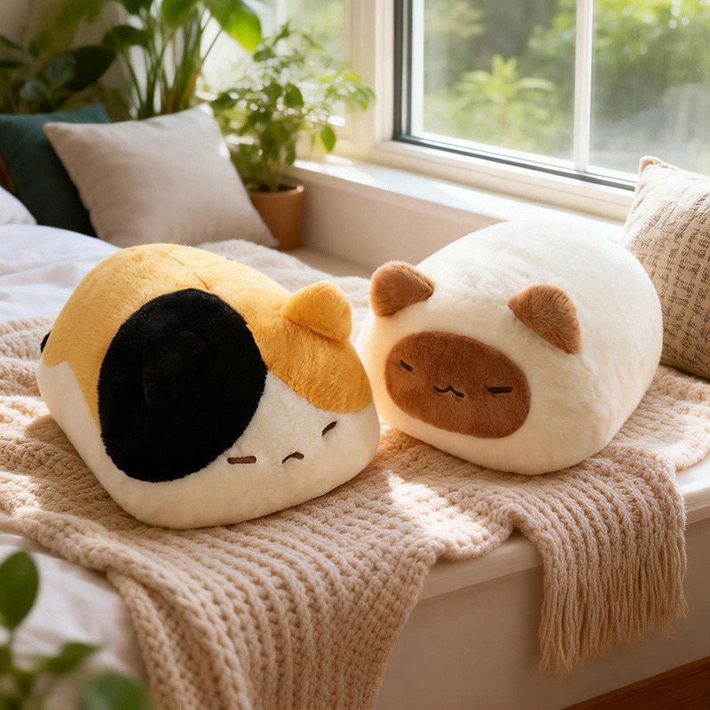 可爱三花猫抱枕毛绒玩具公仔玩偶睡觉抱枕生日礼物儿童图片