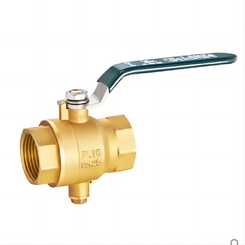 永德信全铜螺纹大通径测温球阀