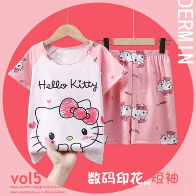 凯蒂猫女童睡衣hellokitty夏季