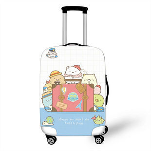 2023卡通动漫高弹力行李箱套氨纶加厚印花皮箱防尘罩 32寸 防水20