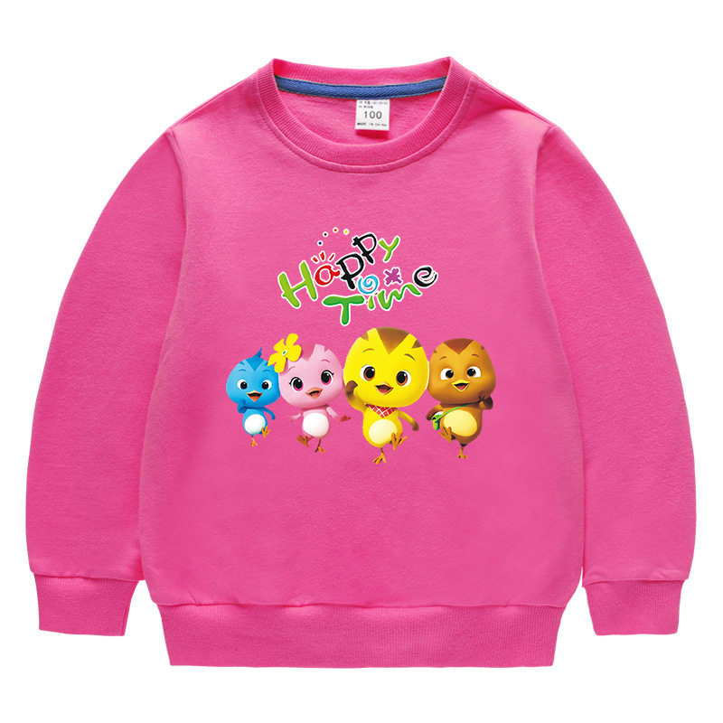 萌鸡小队男女宝宝秋冬卫衣儿童