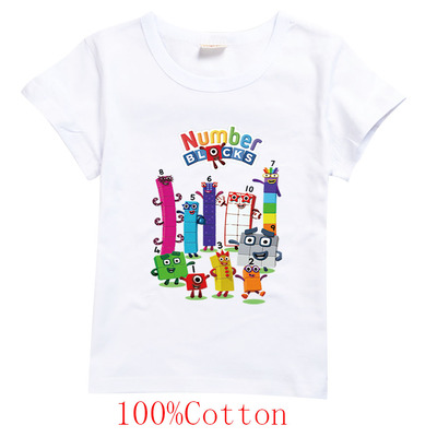 2023NumberBlocks儿童夏季T恤