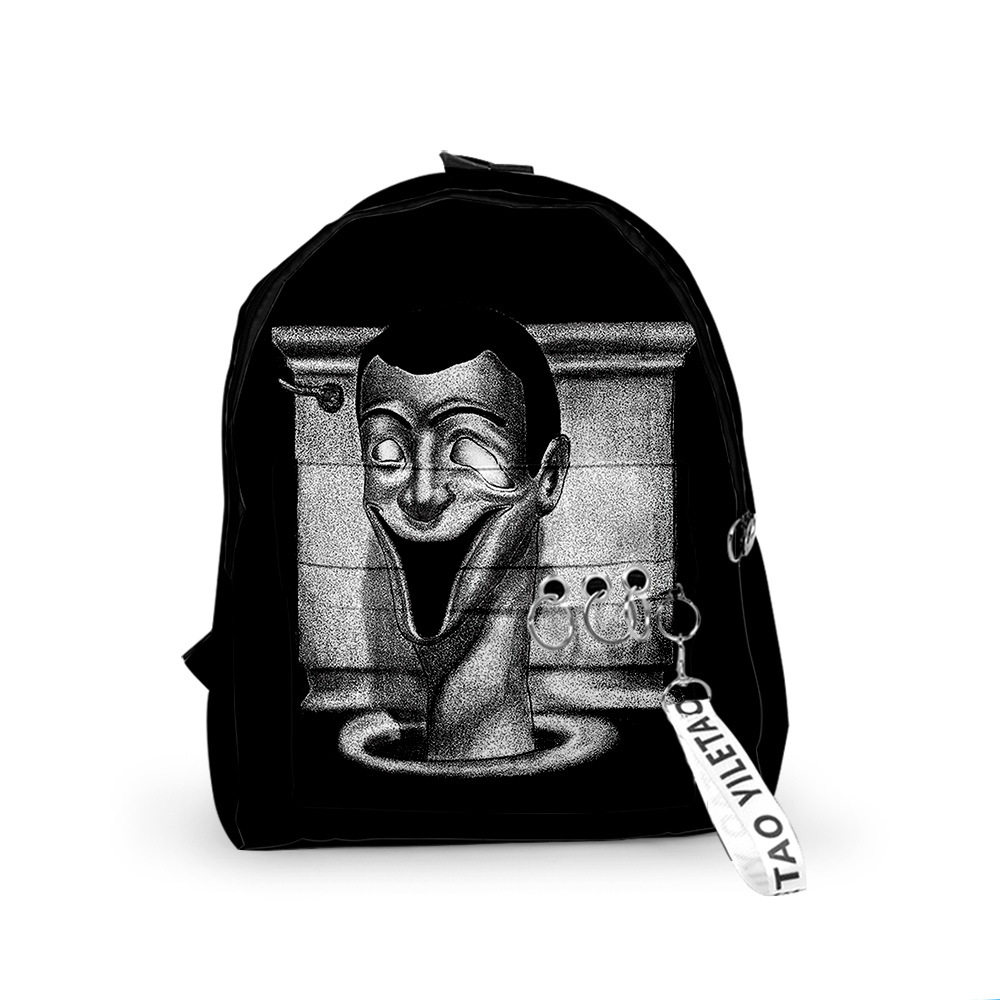 skibiditoilet马桶人学生背包