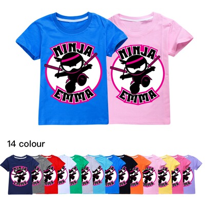 ninjakidz女童短袖纯棉T恤