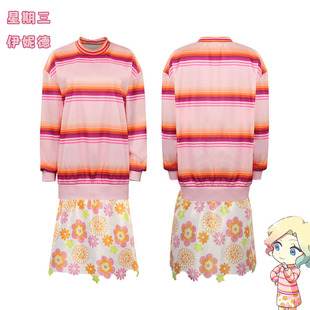 万圣节星期三cos服伊妮德上衣裙子Wednesday 动漫演出cosplay2023