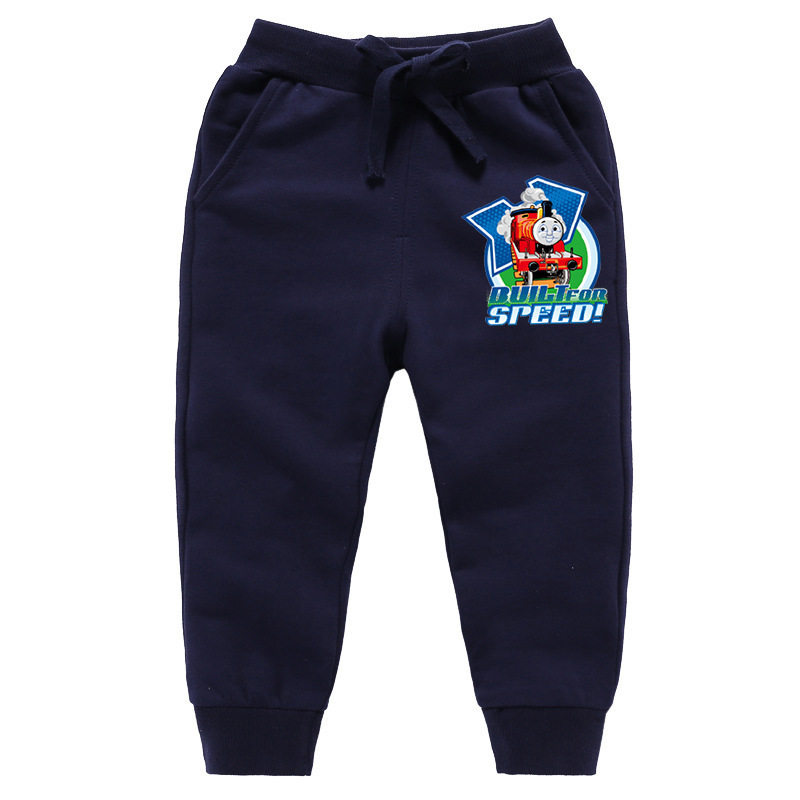托马斯火车2022春秋儿童束脚长裤Thomas纯棉运动宽松宝宝裤子男童