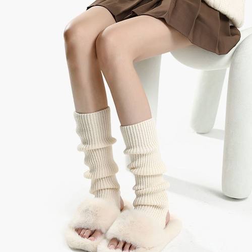 堆堆袜女春夏jk针织白色芭蕾袜套袜子中筒袜辣妹y2k腿套小腿袜春