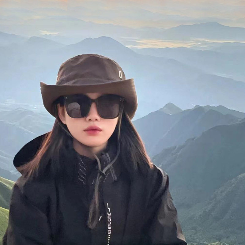 防晒帽子男女夏季遮阳帽西部牛仔登山帽韩版渔夫帽防紫外线钓鱼