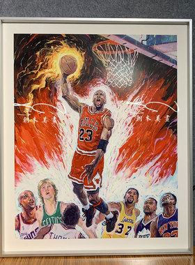 Rich Pellegrino乔丹版画JORDAN潮流艺术波普风装饰画客厅