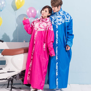 飞锐雨衣男加长电动车专用成人女长款 全身防暴雨遮脸骑行雨披户外