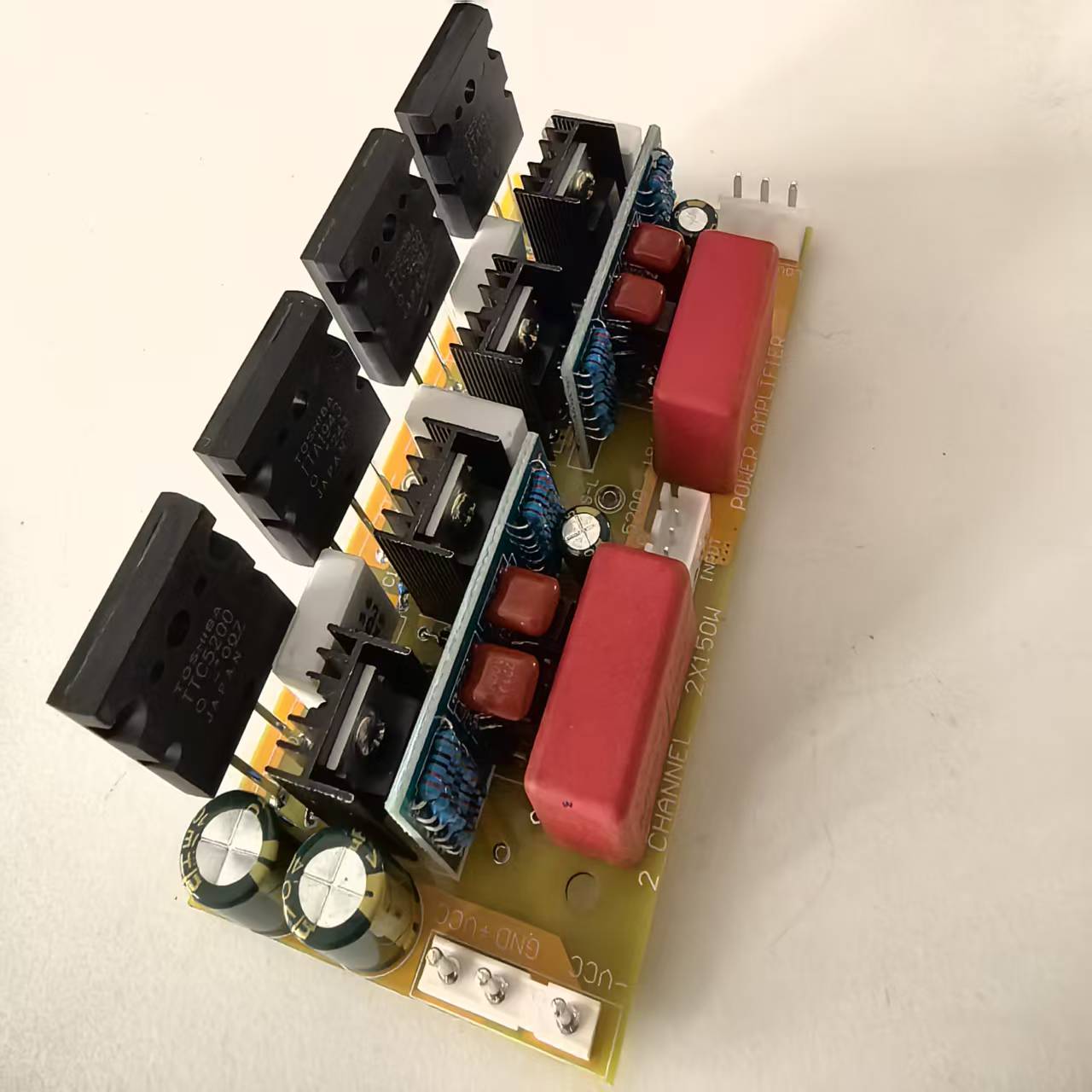 新款2X150W立体声甲乙类纯后级对管模块功放