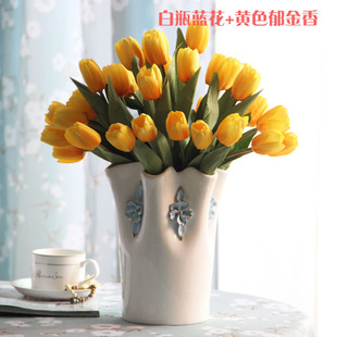 陶瓷花瓶客厅餐桌摆件现代简约家居装饰品电视柜新房摆设结婚礼u.