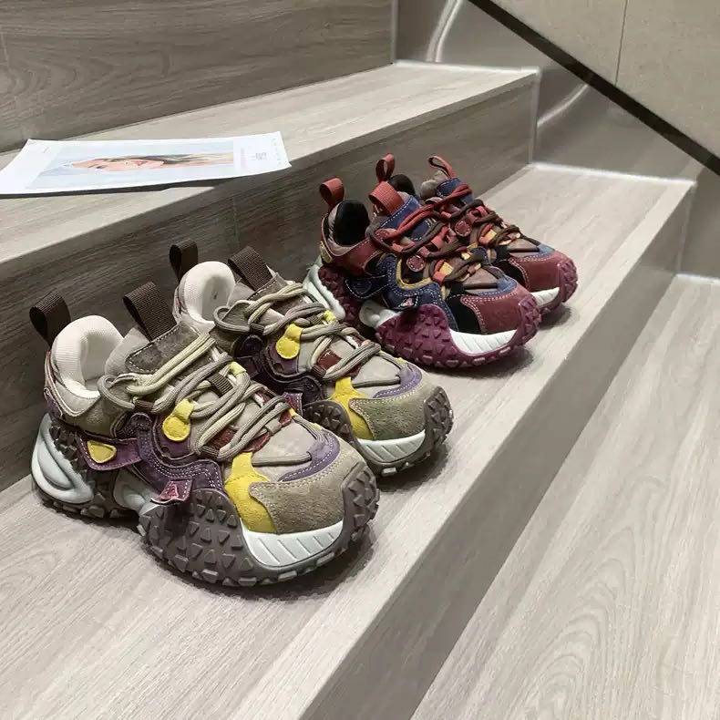 厚底增高拼色老爹鞋2026冬季新款时尚潮流休闲男鞋舒适炸街运动鞋,流行男鞋,老爹鞋,淘宝优惠券,粉丝福利购,淘宝优惠卷