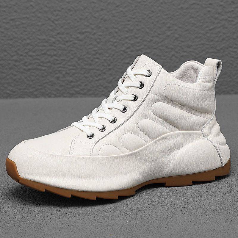 男鞋2026冬季新款保暖鞋子高帮运动休闲潮流百搭厚底内增高耐磨鞋,流行男鞋,时尚休闲鞋,淘宝优惠券,粉丝福利购,淘宝优惠卷