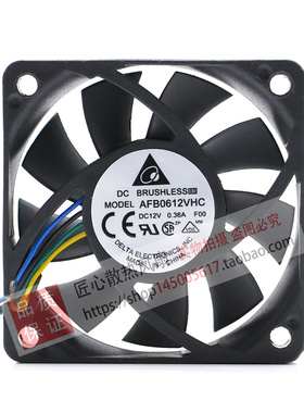 全新原装台达 6013 AFB0612VHC 12V 0.36A PWM温控CPU散热风扇6CM