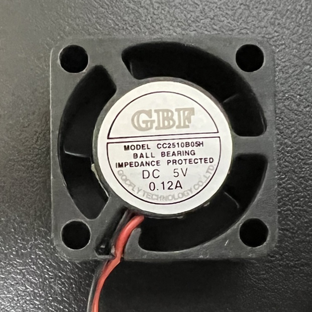 GBF CC2510B05H DC 5V 0.12A 25x10mm 2.5厘米小风扇散热
