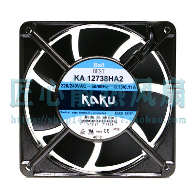 KA12738HA2原装KAKU卡固12738 220V 0.13/0.11A轴流风机 散热风扇