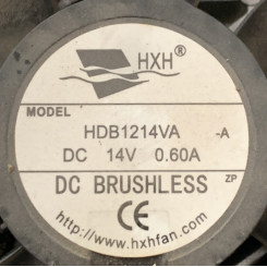 HXH HDB1214VA DC 14V 0.60A 120x120x25mm 大风散热风扇