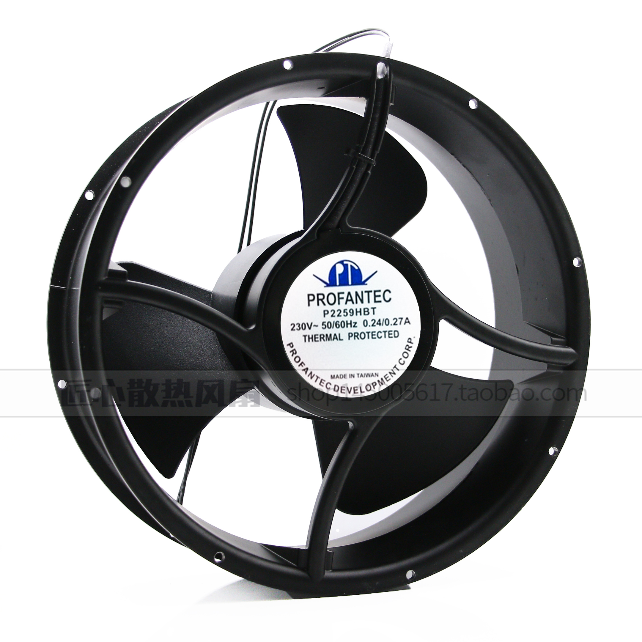全新台湾PROFANTEC P2259HBL 25489 254*89MM 230V电控柜风扇
