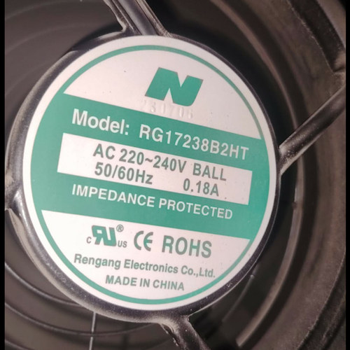 RENGANG RG17238B2HT AC 220V 0.18A 17.2厘米机柜散热风扇