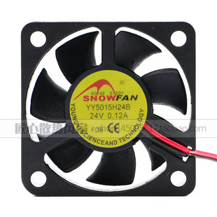 SNOWFAN YY5015H24B 5015 5CM双滚珠 24v 0.12A变频器 大风量风扇