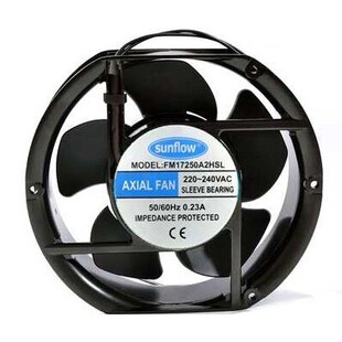 全新sunflow FM17250A2HSL/HBL 0.23A机柜220V散热12038风扇15050