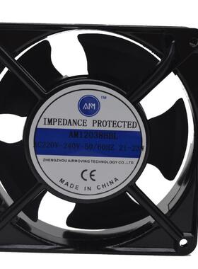AM AM12038HBL AC 220V 21-23W 120x120x38mm 机柜交流散热风扇