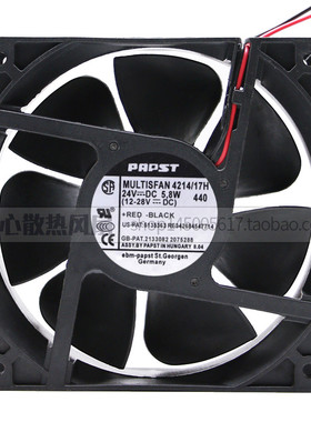 EBM-PAPST 12038 MULTIFAN 4214/17H 24V 5.8W 变频器 散热风扇