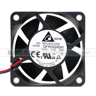 台达DELTA QFR0624SH 24V 0.15A 6025 3线服务器 变频器 散热风扇