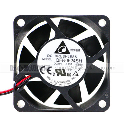 台达DELTA QFR0624SH 24V 0.15A 6025 3线服务器 变频器 散热风扇