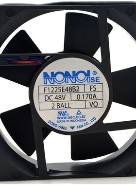 原装 NONOISE 48V0.17A 12CM 12025 工业电源散热风扇 F1225E48B2