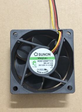 建准SUNON 12V 2.8W 6025 6CM厘米散热风扇KDE1206PTVX MS.AF.GN
