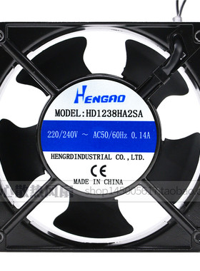 原装HENGRO HD1238HA2SA/2BA 220V 12CM 滚珠/含油散热风扇风机