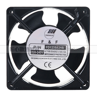 全新FD1238A2HB/HS风机220V滚珠含油12CM厘米12038 0.14A散热风扇