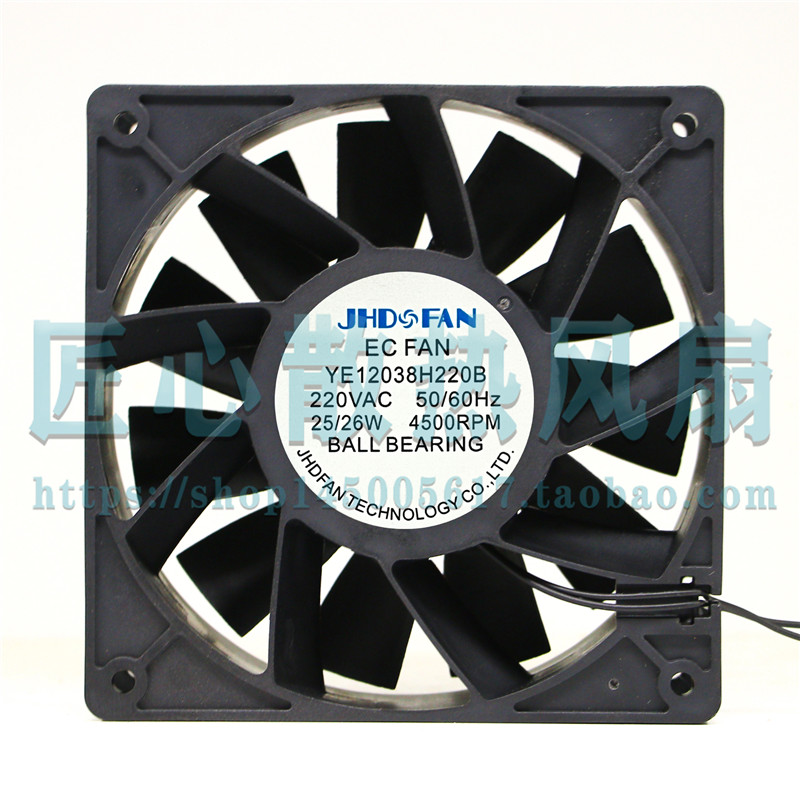 JHD FAN全新YE12038H220B 3500RPM 220V伏 10W 12cm12038排气风扇