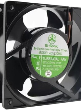 原装 4C-230HS 230VAC 22/19W 12038金属耐高温变频器风扇