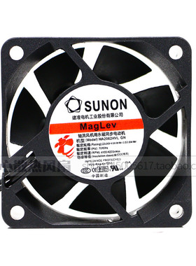 全新正品SUNON/建准 MA2062-HVL .GN 6厘米大风量风扇6025 AC220V
