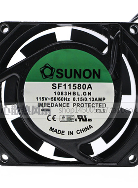 包邮 SF11580A-1083HSL.GN Sunon AC 风扇 115VAC 原装正品